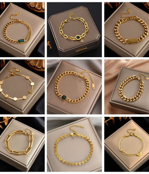 Gold Bangle Bracelet